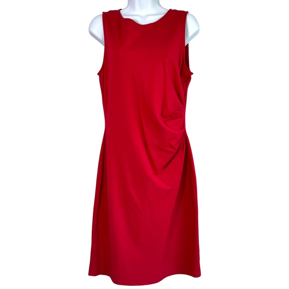 Kenneth Cole Ruched Stretch Dress Sz 10 Office Siren‎ Professional Chic Corpcore